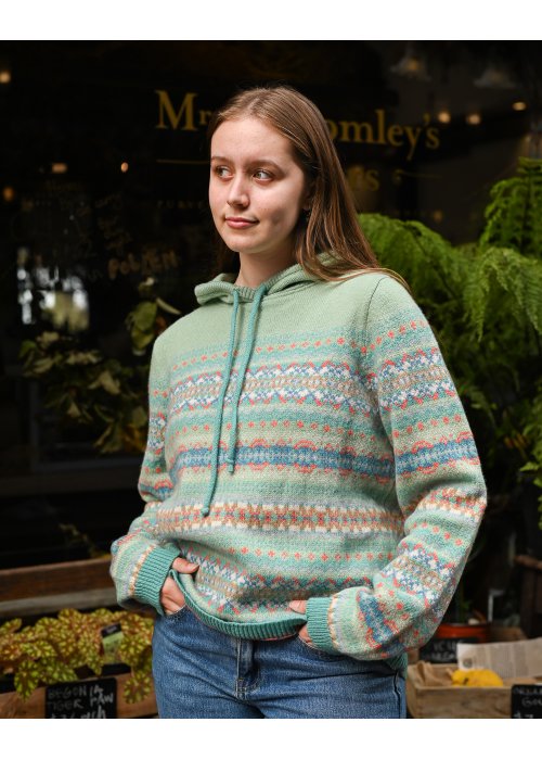 ERIBÉ | Kinross Hoody Sweater | Opal